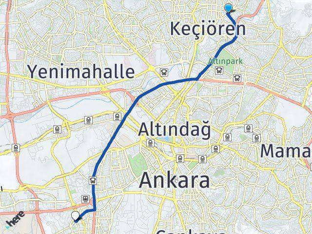Kamil Ocak Çukurambar Arası Kaç Km - Yol Tarifi