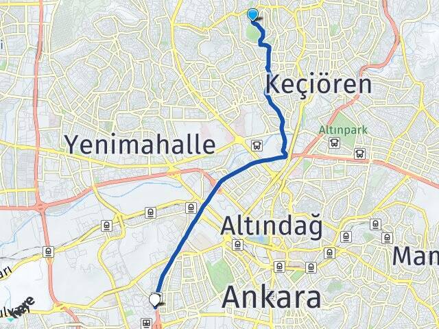 Kuşcağız Ankara AŞTİ Otogarı Arası Kaç Km - Yol Tarifi