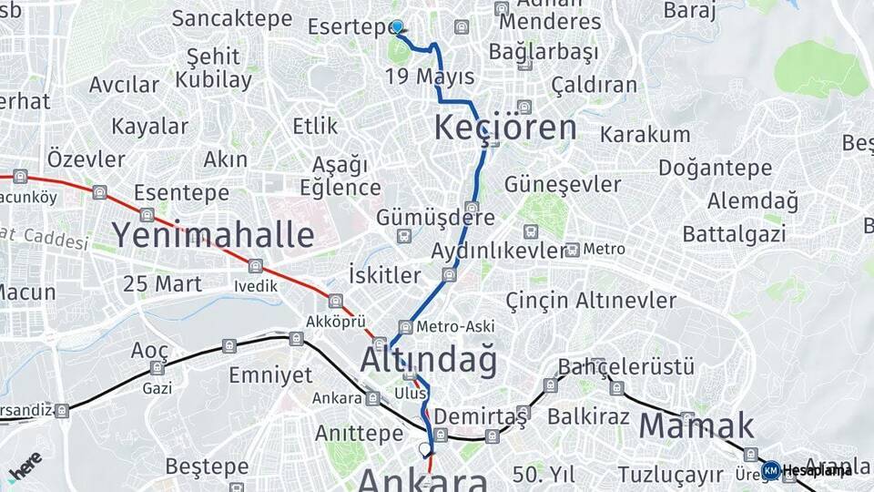 Kuşcağız Kızılay Arası Kaç Km - Yol Tarifi