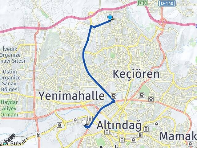 Ovacık Gazi Üniversitesi Arası Kaç Km - Yol Tarifi