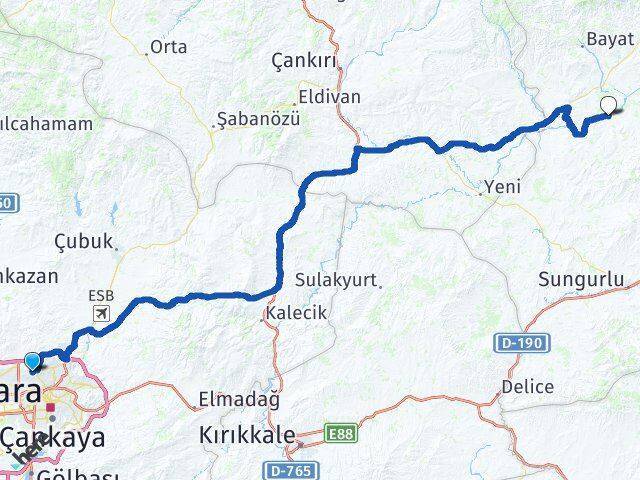 Şehit Kubilay Üçdam Arası Kaç Km - Yol Tarifi