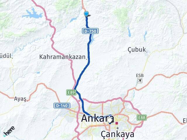 Akdoğan Ankara AŞTİ Otogarı Arası Kaç Km - Yol Tarifi