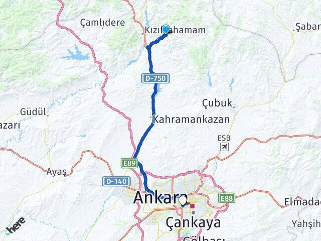 Bayır Ankara AŞTİ Otogarı Arası Kaç Km - Yol Tarifi