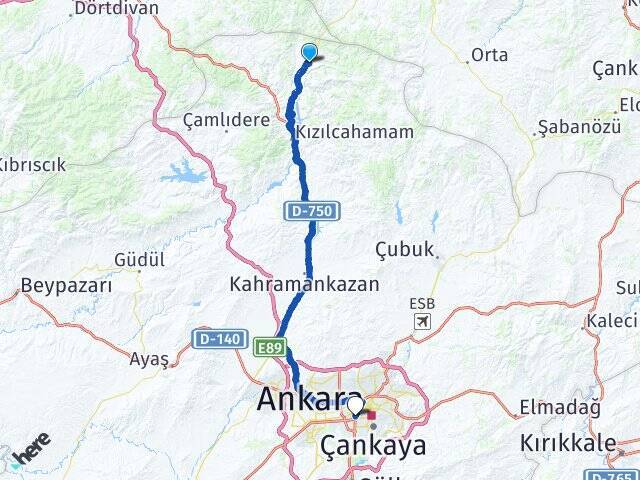Beşkonak Ankara AŞTİ Otogarı Arası Kaç Km - Yol Tarifi