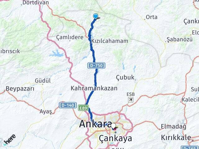 Beşkonak Hacı Bayram Veli Üniversitesi Arası Kaç Km - Yol Tarifi