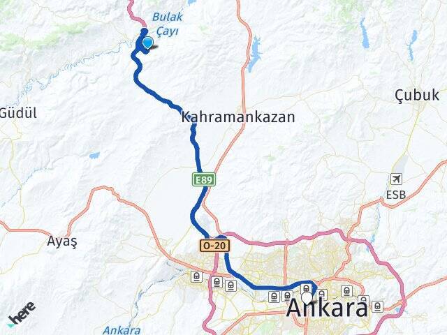 Bezcikuzören Ankara AŞTİ Otogarı Arası Kaç Km - Yol Tarifi