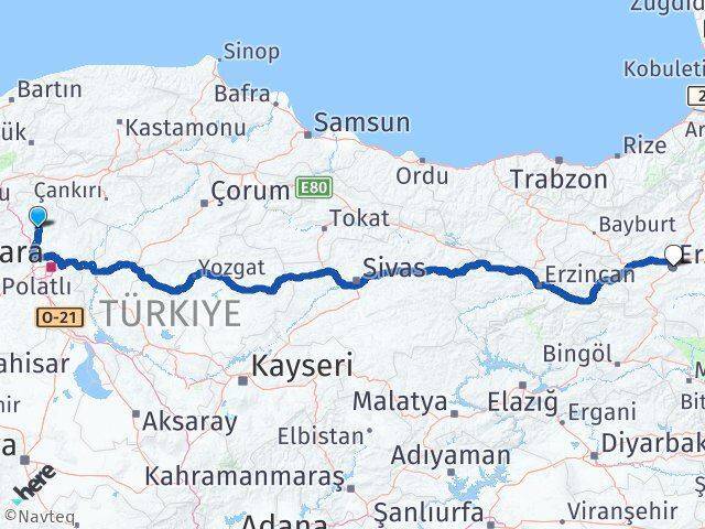 İğdir Erzurum Arası Kaç Km - Yol Tarifi