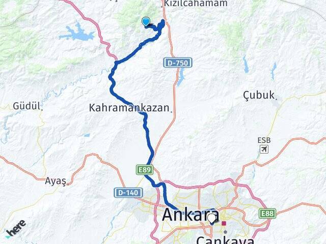 Karacaören Ankara AŞTİ Otogarı Arası Kaç Km - Yol Tarifi
