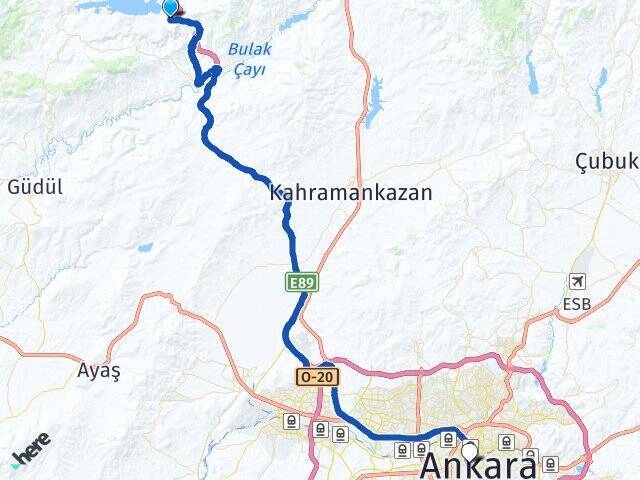 Kızık Hacı Bayram Veli Üniversitesi Arası Kaç Km - Yol Tarifi