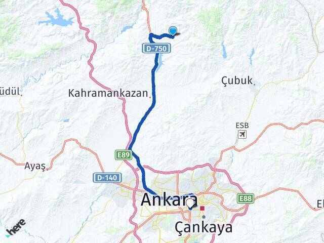 Pazar Kınık Ankara AŞTİ Otogarı Arası Kaç Km - Yol Tarifi