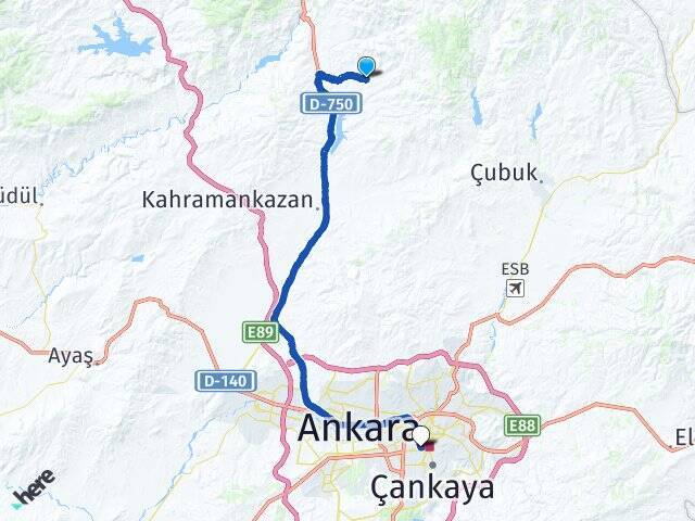 Pazar Kınık Hacı Bayram Veli Üniversitesi Arası Kaç Km - Yol Tarifi