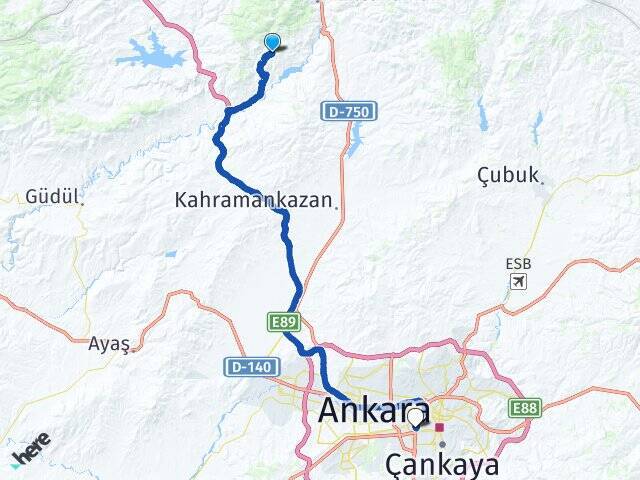 Saraycık Ankara AŞTİ Otogarı Arası Kaç Km - Yol Tarifi