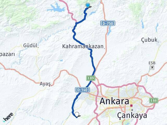 Saraycık Esenler Arası Kaç Km - Yol Tarifi