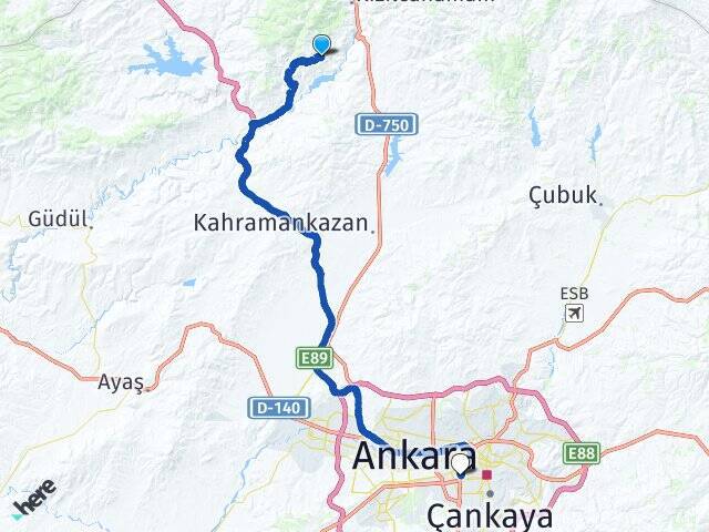 Sazak Ankara AŞTİ Otogarı Arası Kaç Km - Yol Tarifi