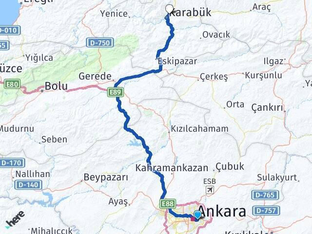 Akdere Üniversite Arası Kaç Km - Yol Tarifi