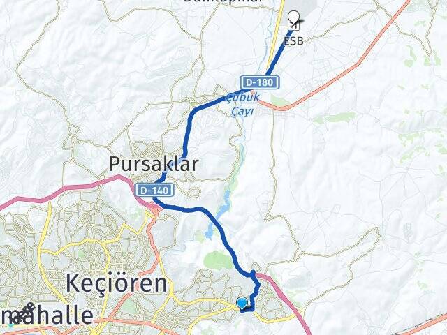 Başak Esenboğa Havalimanı Arası Kaç Km - Yol Tarifi