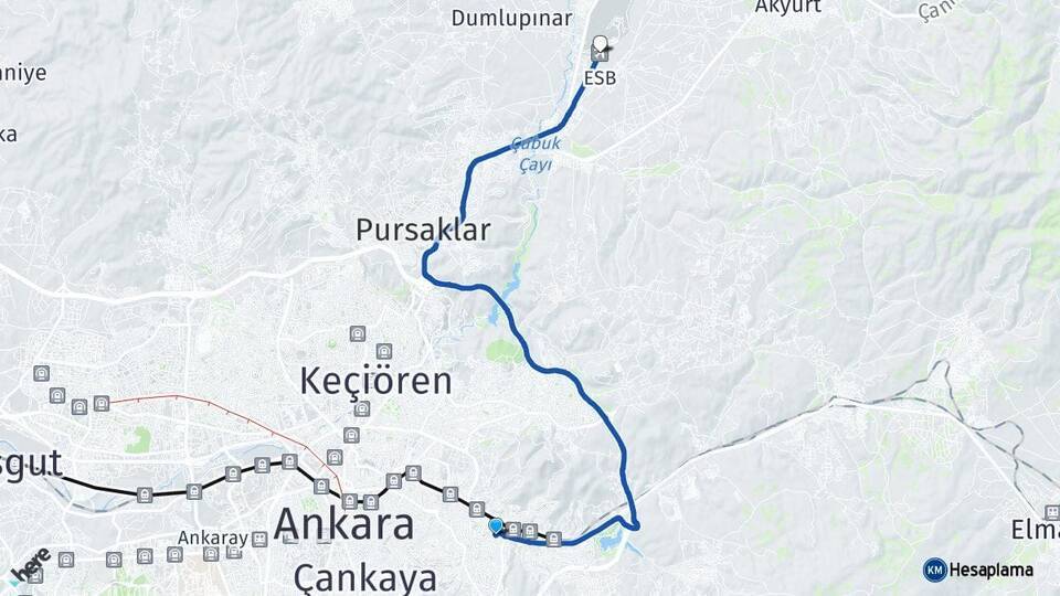 Boğaziçi Esenboğa Havalimanı Arası Kaç Km - Yol Tarifi