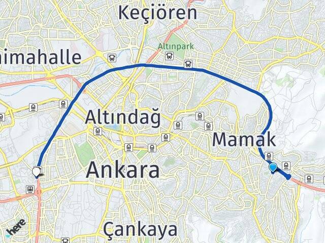 Dutluk Ankara AŞTİ Otogarı Arası Kaç Km - Yol Tarifi