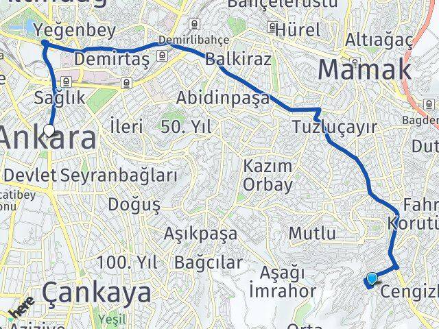 Ege Ankara Arası Kaç Km - Yol Tarifi