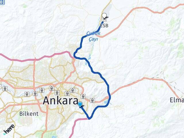 Ege Esenboğa Havalimanı Arası Kaç Km - Yol Tarifi