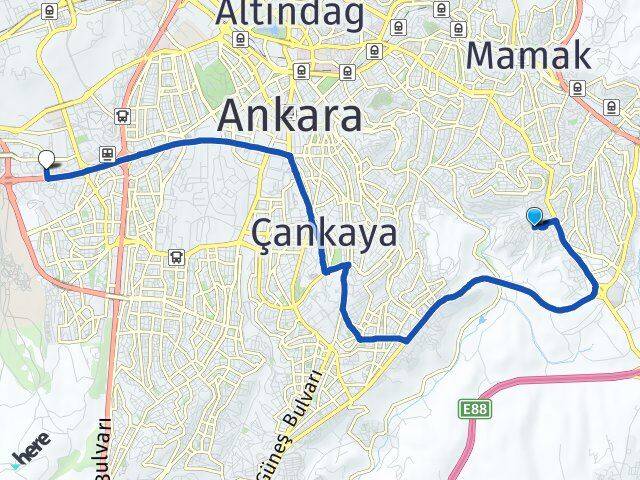 Ege Söğütözü Arası Kaç Km - Yol Tarifi
