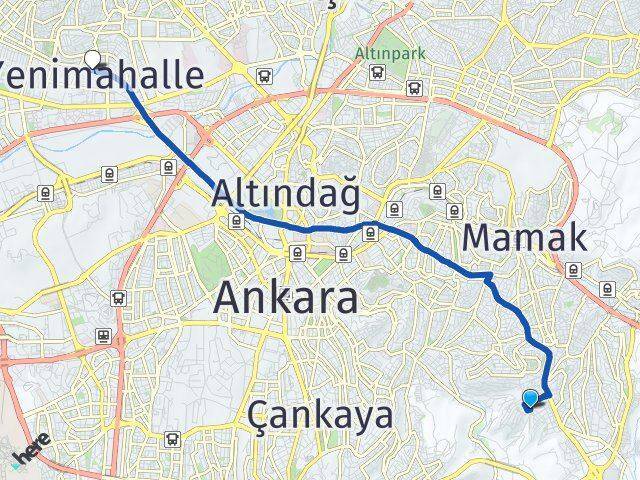 Ege Yenimahalle Arası Kaç Km - Yol Tarifi