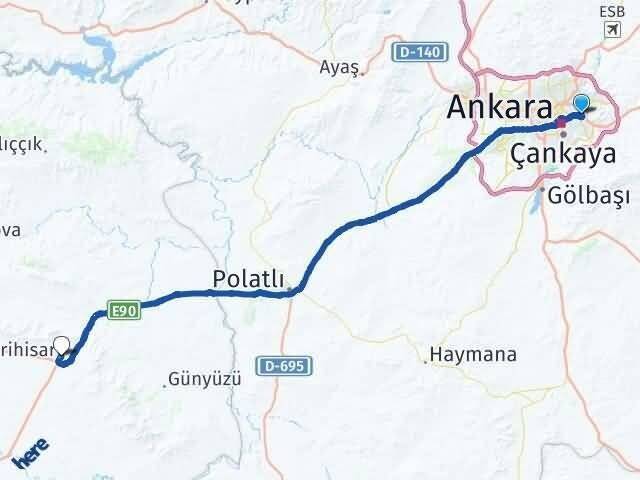 Harman Sivrihisar Arası Kaç Km - Yol Tarifi