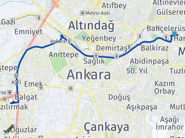 Hürel Ufuk Üniversitesi Arası Kaç Km - Yol Tarifi