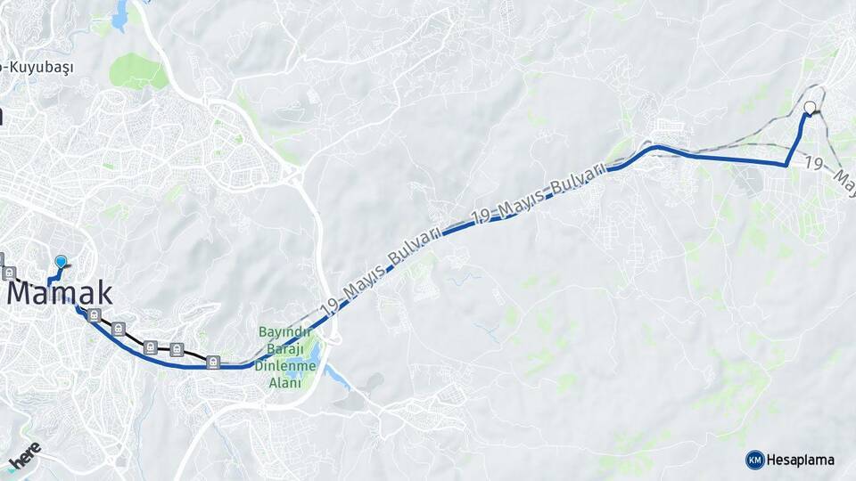 Hüseyingazi Hasanoğlan Bahçelievler Arası Kaç Km - Yol Tarifi