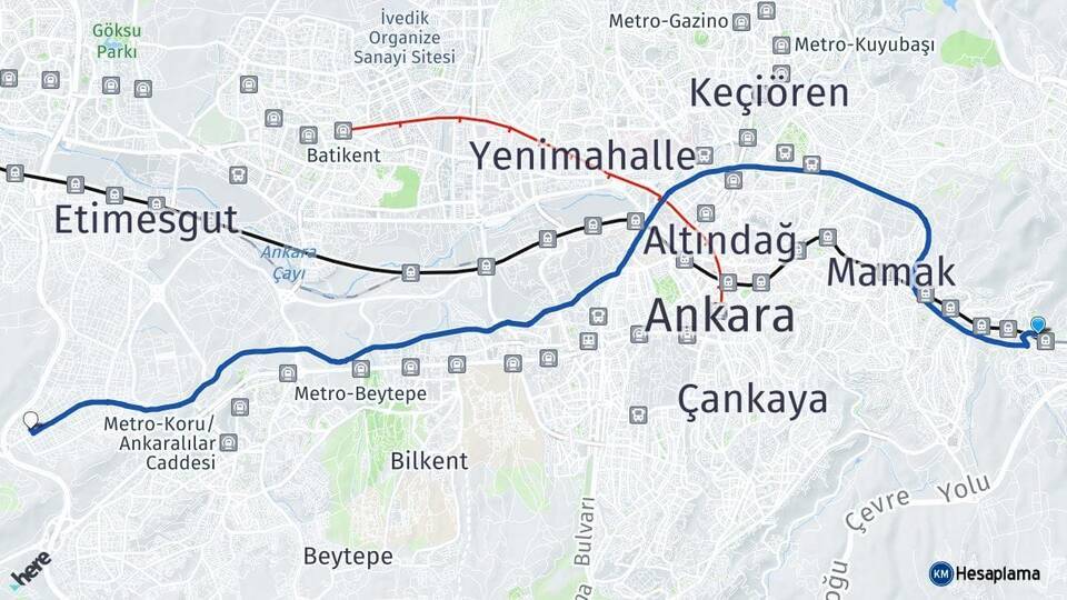 Kayaş Bağlıca Arası Kaç Km - Yol Tarifi