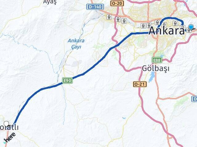 Kayaş Polatlı Arası Kaç Km - Yol Tarifi