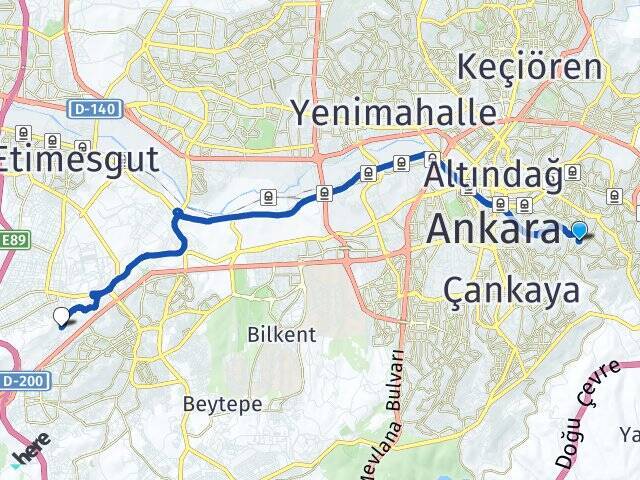 Kazım Orbay Başkent Üniversitesi Arası Kaç Km - Yol Tarifi