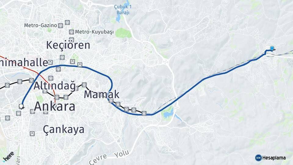 Lalahan Ankara AŞTİ Otogarı Arası Kaç Km - Yol Tarifi