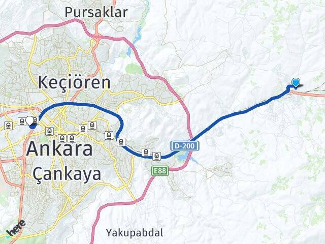 Lalahan Gazi Üniversitesi Arası Kaç Km - Yol Tarifi