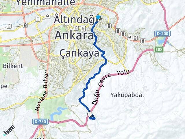Şafaktepe Yıldırım Beyazıt Üniversitesi Arası Kaç Km - Yol Tarifi