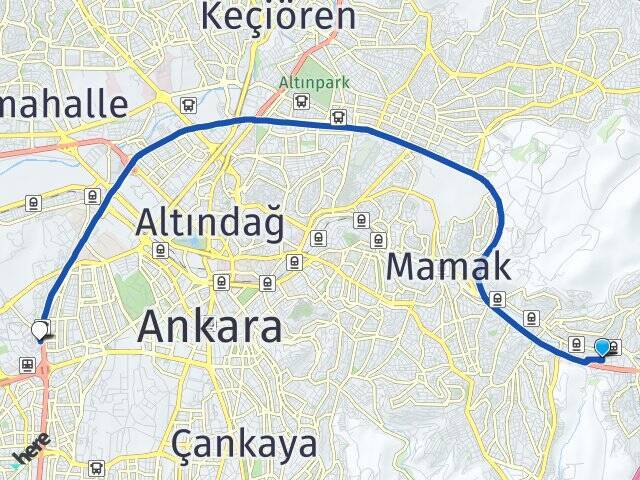 Üreğil Ankara AŞTİ Otogarı Arası Kaç Km - Yol Tarifi