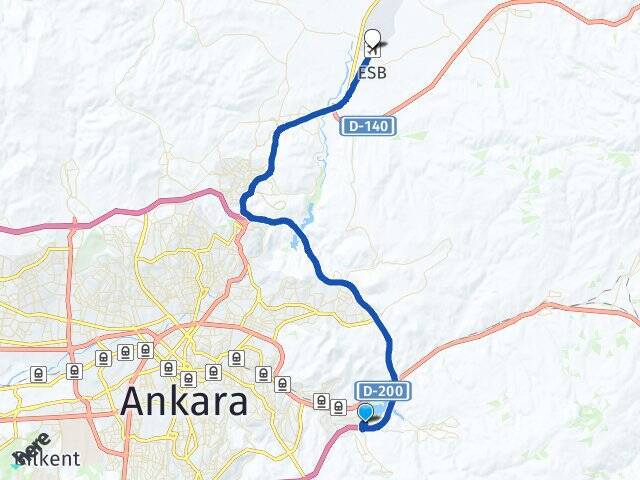 Yeni Bayındır Esenboğa Havalimanı Arası Kaç Km - Yol Tarifi