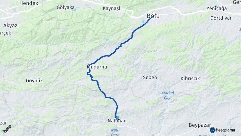 Nallıhan Bolu Arası Kaç Km - Yol Tarifi