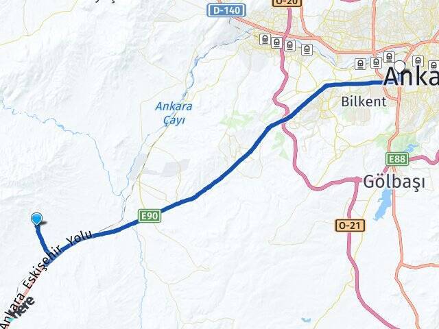 Gedikli Ankara AŞTİ Otogarı Arası Kaç Km - Yol Tarifi