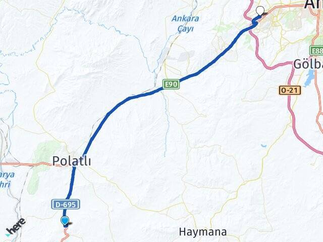 Karahamzalı Başkent Üniversitesi Arası Kaç Km - Yol Tarifi
