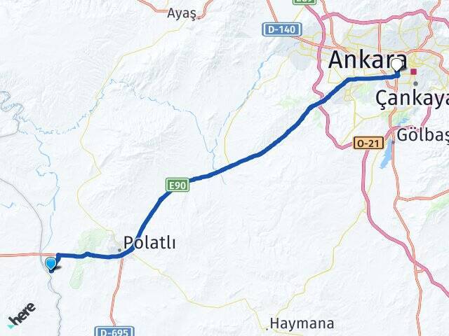 Karailyas Ankara AŞTİ Otogarı Arası Kaç Km - Yol Tarifi