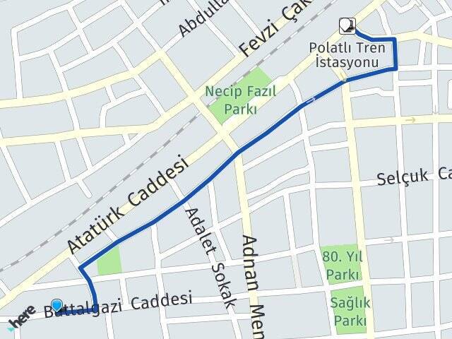 Kurtuluş Polatlı YHT Garı Arası Kaç Km - Yol Tarifi