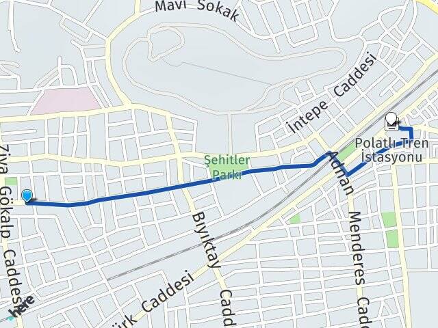 Şehitlik Polatlı YHT Garı Arası Kaç Km - Yol Tarifi
