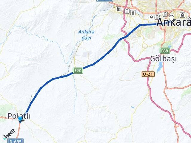 Şentepe Hacı Bayram Veli Üniversitesi Arası Kaç Km - Yol Tarifi