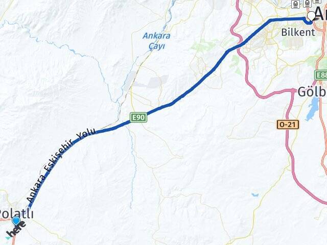 Şentepe Orta Doğu Teknik Üniversitesi (ODTÜ) Arası Kaç Km - Yol Tarifi