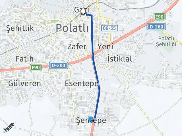 Şentepe Polatlı YHT Garı Arası Kaç Km - Yol Tarifi
