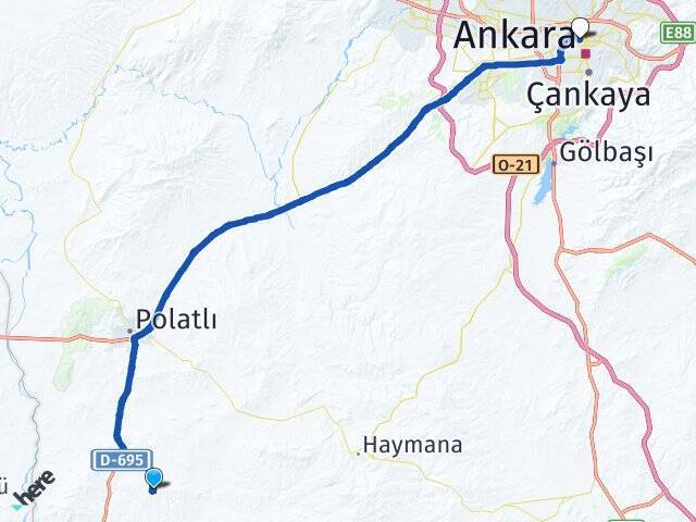 Toydemir Ankara Tren Garı Arası Kaç Km - Yol Tarifi