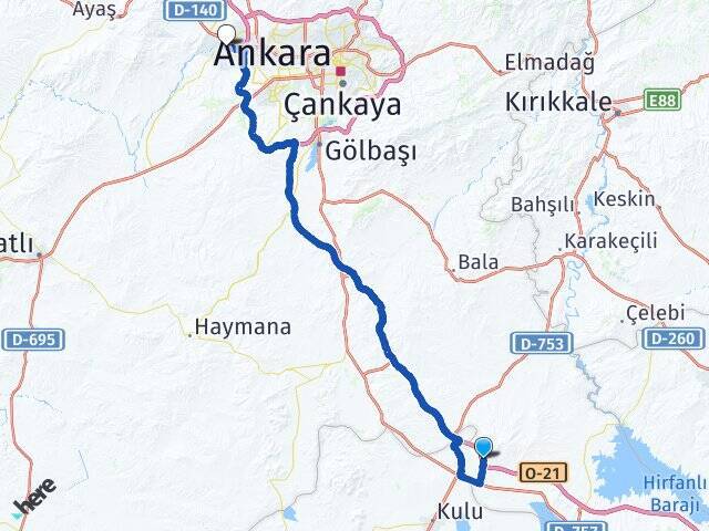 Doğankaya Sincan YHT Garı Arası Kaç Km - Yol Tarifi