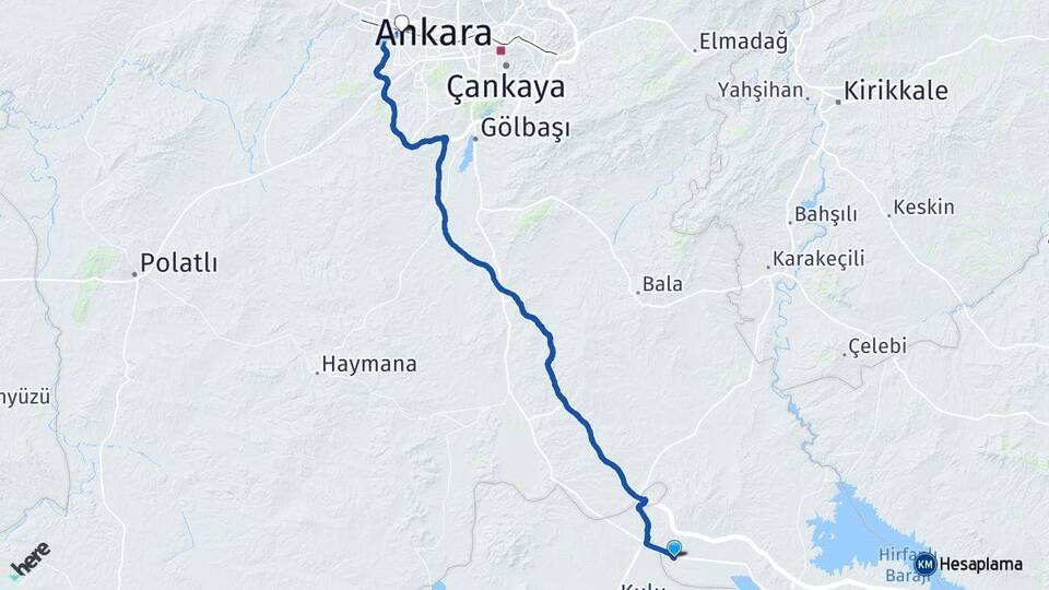 Şekerköy Etimesgut Arası Kaç Km - Yol Tarifi