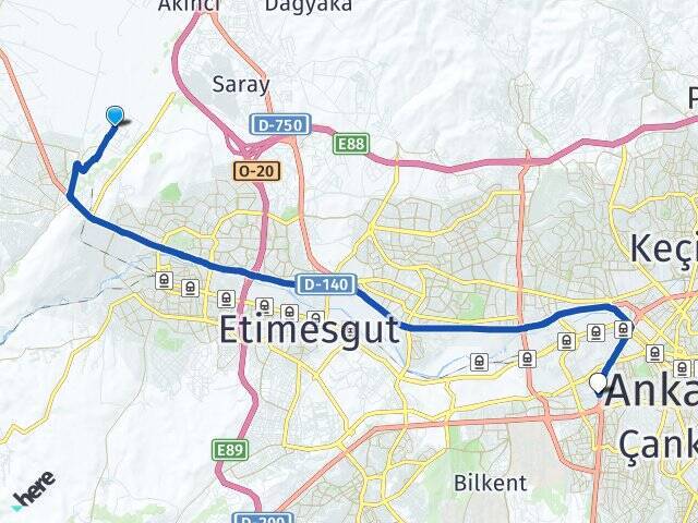 Adalet Ankara AŞTİ Otogarı Arası Kaç Km - Yol Tarifi